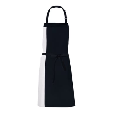 Link Kitchen Wear Unisex Adult Duo Apron (Black/White)
