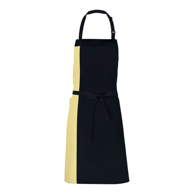 Link Kitchen Wear Unisex Adult Duo Apron (Black/Lemon)