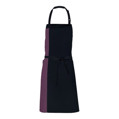 Link Kitchen Wear Unisex Adult Duo Apron (Black/Burgundy)