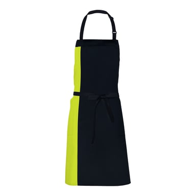Link Kitchen Wear Unisex Adult Duo Apron (Black/Lime)