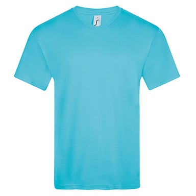 SOLS Mens Victory V Neck T-Shirt (Atoll Blue)