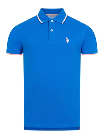 U.S. Polo Assn. men’s cotton polo shirt with contrast details