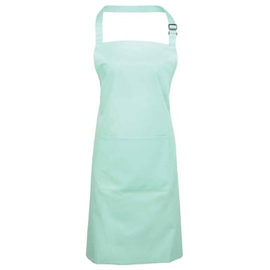 Premier Unisex Adult Colours Collection Pocket Bib Apron (Aqua)