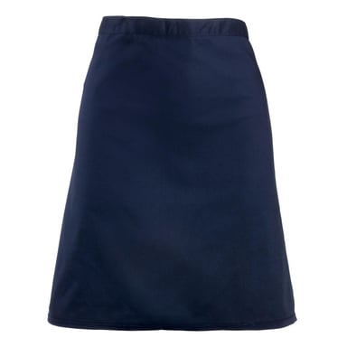 Premier Unisex Adult Colours Collection Mid Length Waist Apron (Navy)