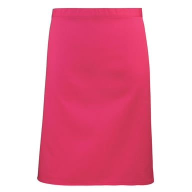 Premier Unisex Adult Colours Collection Mid Length Waist Apron (Hot Pink)