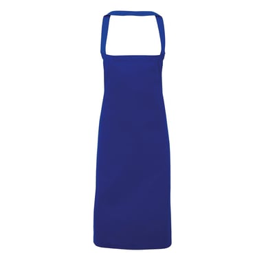 Premier Organic Cotton Bib Apron (Royal Blue)