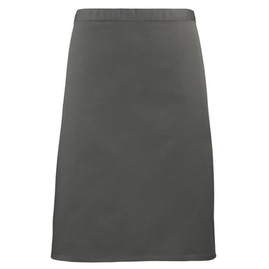 Premier Unisex Adult Colours Collection Mid Length Waist Apron (Dark Grey)