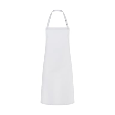 Karlowsky Santorini Press Stud Bib Apron (White)
