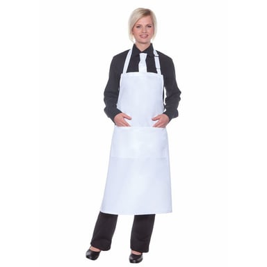 Karlowsky Basic Pocket Bib Apron (White)