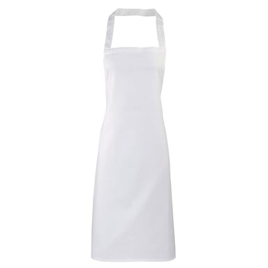 Premier Organic Cotton Bib Apron (White)