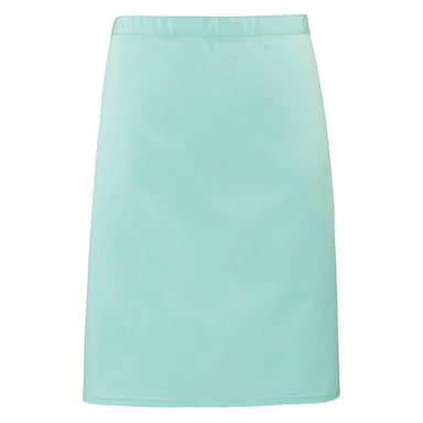 Premier Unisex Adult Colours Collection Mid Length Waist Apron (Aqua)
