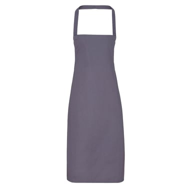 Premier Organic Cotton Bib Apron (Dark Grey)