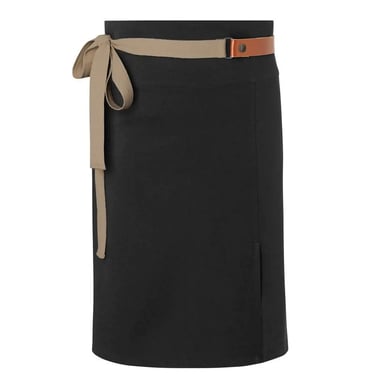 Karlowsky Green-Generation Leather Detailing Waist Apron (Black)