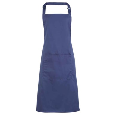 Premier Unisex Adult Colours Collection Pocket Bib Apron (Marine Blue)