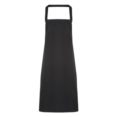 Premier Organic Cotton Bib Apron (Black)