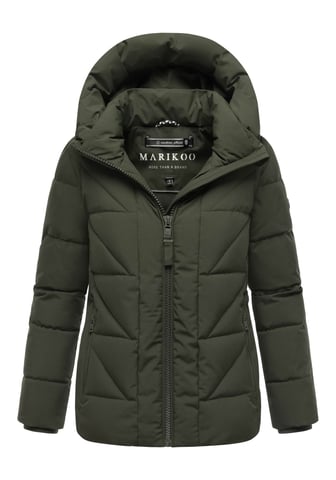 Marikoo women’s winter jacket Kuschelnasee with hood and fleece lining