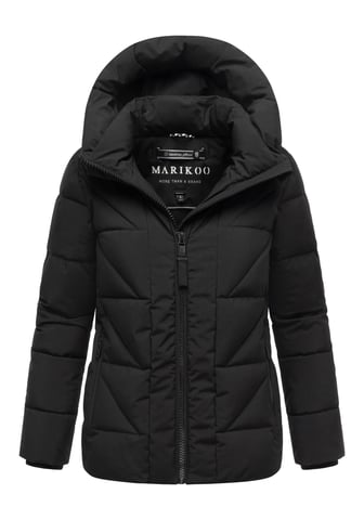 Marikoo women’s winter jacket Kuschelnasee with hood and fleece lining