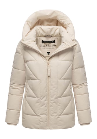 Marikoo women’s winter jacket Kuschelnasee with hood and fleece lining
