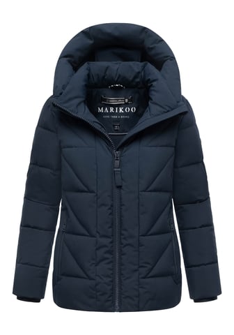 Marikoo women’s winter jacket Kuschelnasee with hood and fleece lining