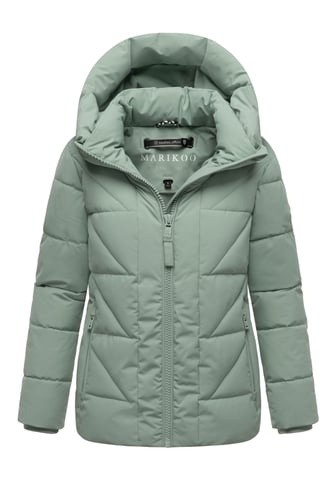 Marikoo women’s winter jacket Kuschelnasee with hood and fleece lining