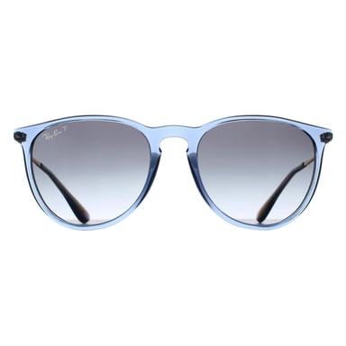 Ray-Ban RB4171 Erika 6592T3 transparant blauw grijs gradiënt gepolariseerde zonnebril