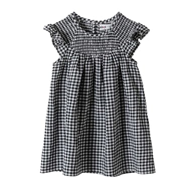 Minoti Girls Smoke Frill Dress (Grey)