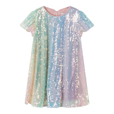 Minoti Girls Sequin Flutter Dress (Multicoloured)