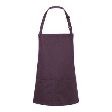 Karlowsky Womens/Ladies Short Pocket Bib Apron (Aubergine)