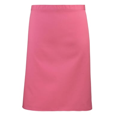 Premier Unisex Adult Colours Collection Mid Length Waist Apron (Fuchsia)