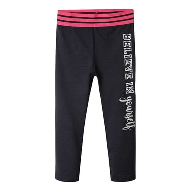 Minoti Girls Text Sport Leggings (Black)