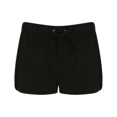 SF Women Womens/Ladies Retro Shorts (Black)