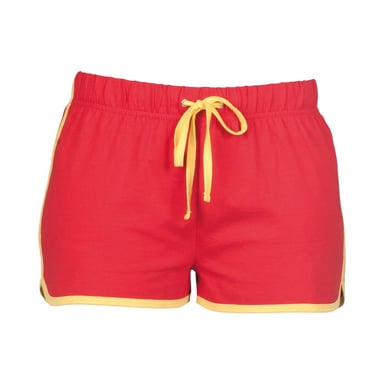 SF Women Womens/Ladies Retro Shorts (Red/Yellow)