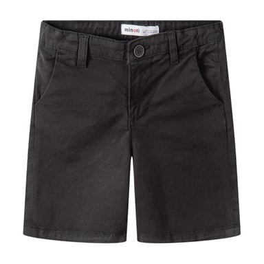 Minoti Boys Woven Plain Chino Shorts (Black)