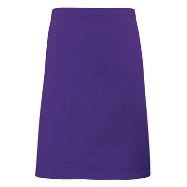 Premier Unisex Adult Colours Collection Mid Length Waist Apron (Purple)