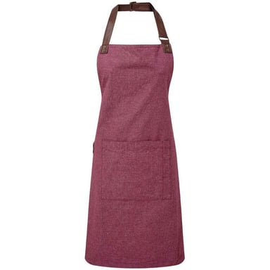 Premier Annex Oxford Bib Apron (Burgundy)