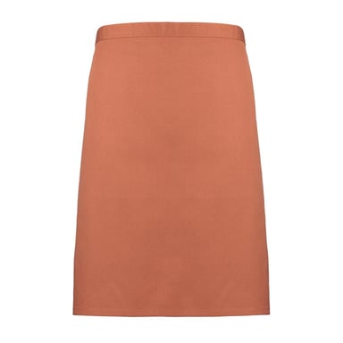 Premier Unisex Adult Colours Collection Mid Length Waist Apron (Chestnut)