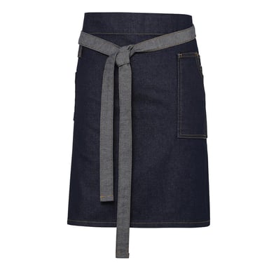 Premier Division Waxed Look Denim Waist Apron (Indigo Denim)