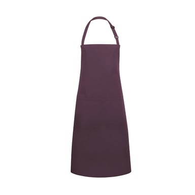Karlowsky Basic Pocket Bib Apron (Aubergine)