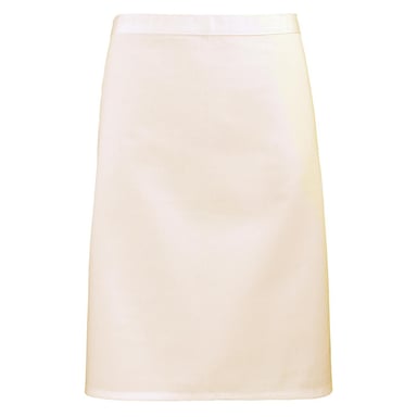 Premier Unisex Adult Colours Collection Mid Length Waist Apron (Natural)
