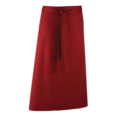 Premier Colours Collection Bar Apron (Burgundy)