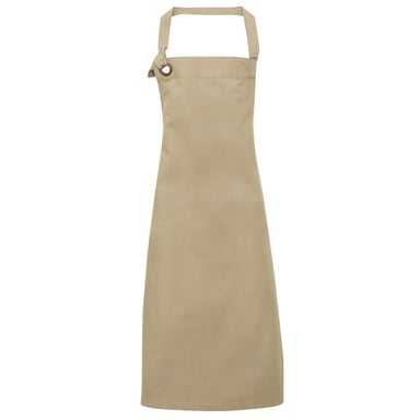 Premier Calibre Canvas Heavyweight Bib Apron (Khaki)