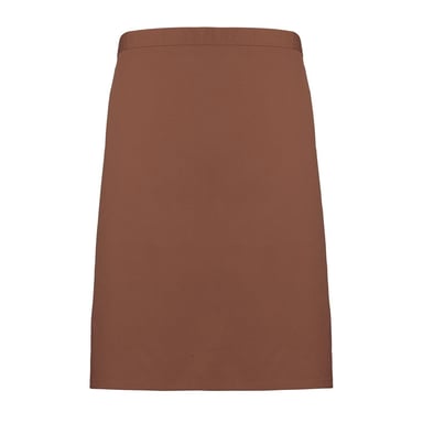 Premier Unisex Adult Colours Collection Mid Length Waist Apron (Mocha)