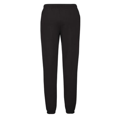 Fruit of the Loom Mens Classic Elasticated Cuff Jogging Bottoms (Black)