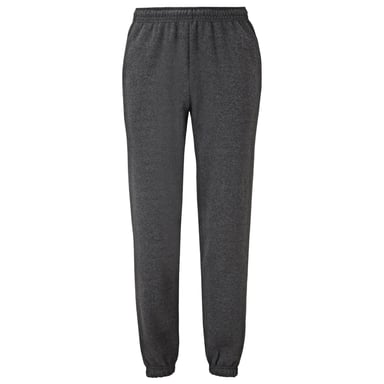 Fruit of the Loom Unisex Adult Classic Elasticated Cuff Jogging Bottoms (Dark Heather Grey)