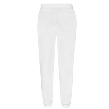 Fruit of the Loom Unisex Adult Classic Elasticated Cuff Jogging Bottoms (White)