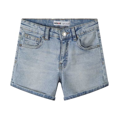 Minoti Girls Denim Plain Shorts (Blue)