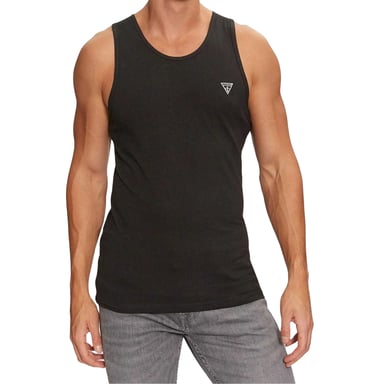 Guess Mens Logo Racerback Tank Top (Black)