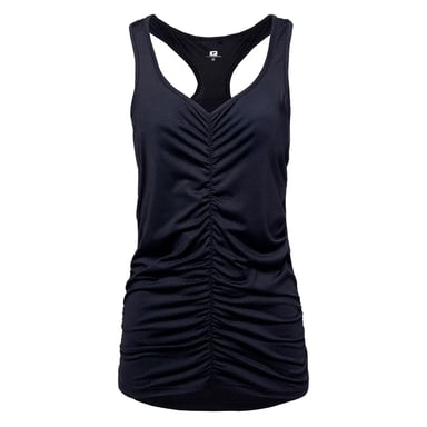 IQ Womens/Ladies Ilaos Ruched Training Tank Top (Black)