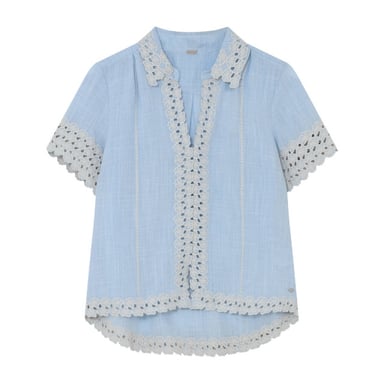 Gustav Blouse korte mouw 60666 lilje