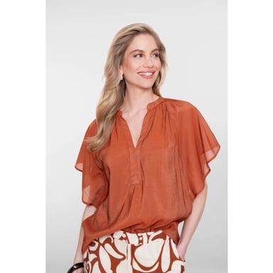 Geisha 63345-45 202 top bat sleeve ginger
